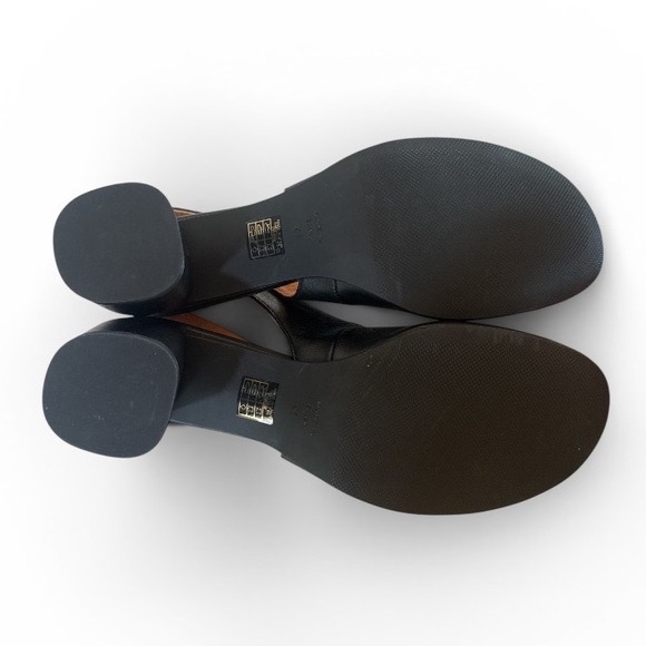 Maeve Black Leather Slingback Heel Size 41 - Picture 5 of 6